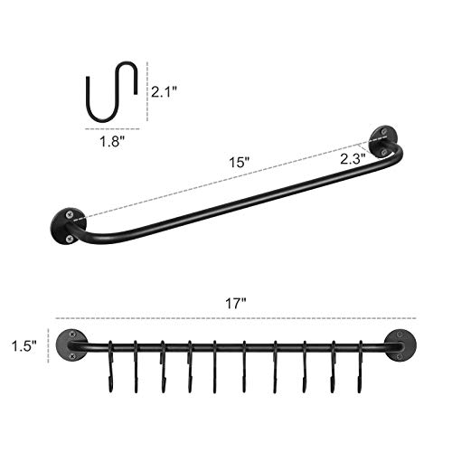 Mkono-Hat-Rack-for-Wall-Baseball-Cap-Organizer-Hanger-with-20-Hooks-Modern-Metal-Hat-Holder-Wall-Mounted-Caps-Display-for-Closet-Door-Bedroom-Entryroom-Laundry-Set-of-2Black