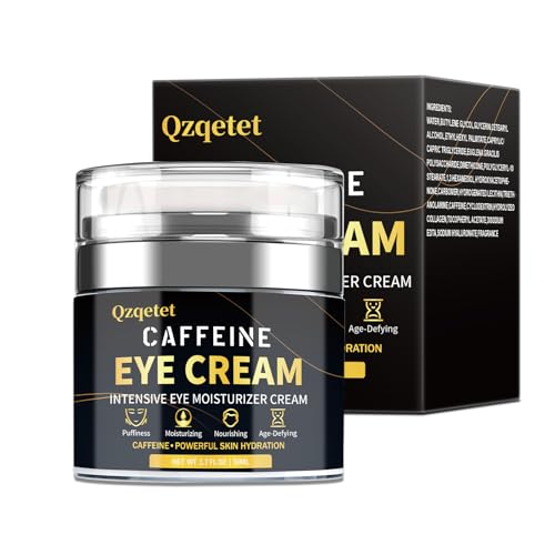 Crème Contour Des Yeux à La Caféine – Effet Anti-âge Réduit Efficacement Les Rides Des Sourcils, Les Cernes et Les Poches – pour un Regard Plus Lumineux et Plus Jeune 50 ml