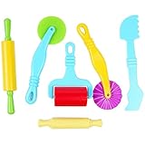 Cndiyald Herramientas de Arcilla para niños: Juego de moldes cortadores Modelado plastilina 6 Piezas, Accesorios Juego...