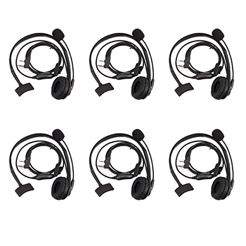 Casque TK220 2-Broches Son Clair Lot de 6 Écouteurs pour Radio Jianwu UV-5R H777