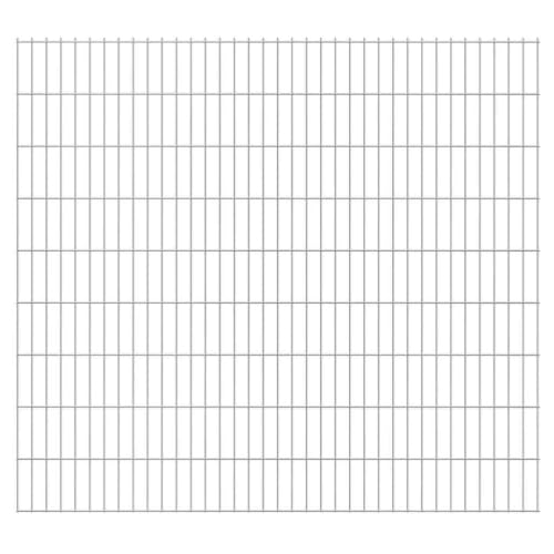Image of Home tools-2D Garden Fence Panels 2.008x1.83 m 40 m (Total Length) Silver