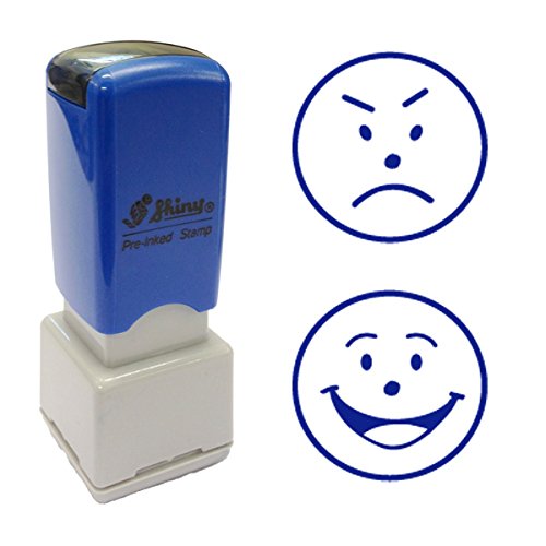 Smiley & Sad Face Designs - 2 x Teacher Stamp Set (HS008/9)