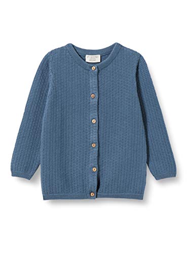 FIXONI Baby-Jungen Knitted Cardigan Bluse, China Blue, 86