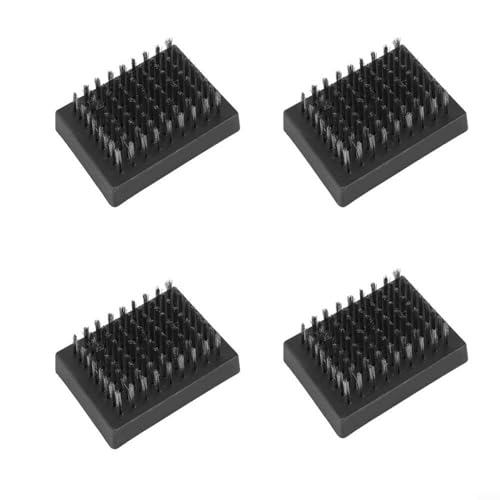 Gbtdoface Lot de 4 brosses métalliques pour barbecue, têtes de rechange pour barbecue sans poils
