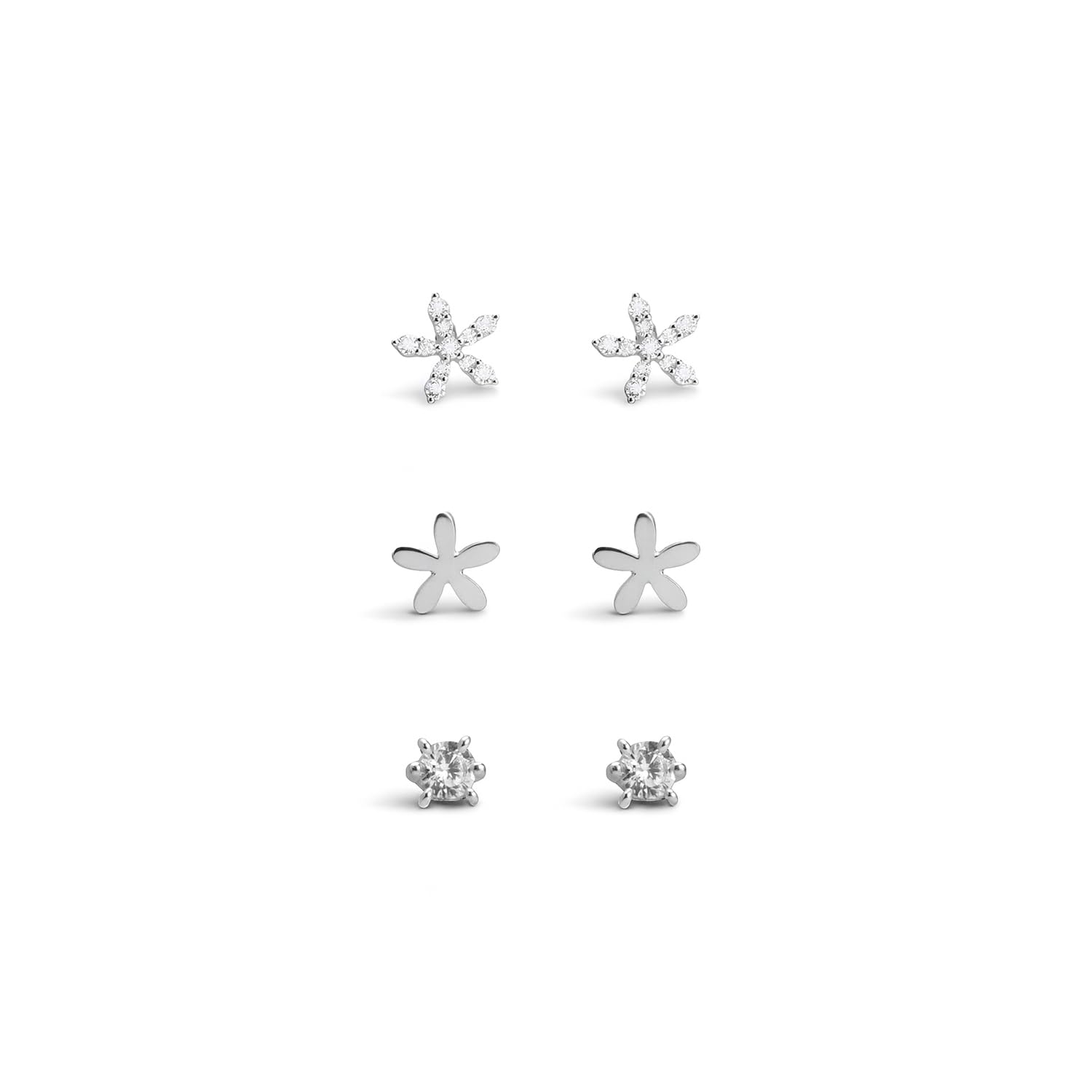 palmonas Mini Spark 925 Sterling Silver Earrings Set for Women | Gift For Women & Girls-picture-29
