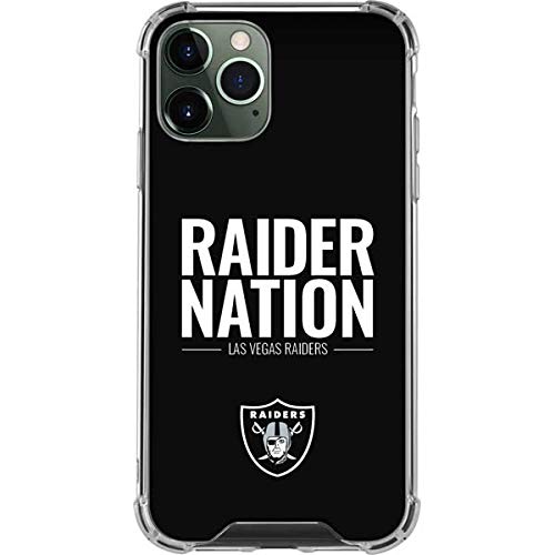Skinit Clear Phone Case Compatible with iPhone 12 Pro Max - Officially Licensed NFL Las Vegas Raiders Team Motto Design
