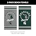 Northwest Michigan State Spartans NCAA Homebreak Beach Towel 2 Pack 30 x 60 Inches