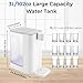 Instant Hot Water Dispenser, 2000w Countertop Electric Water Boiling with Adjustable 5 Temperatures & 2 Water Volumes,102oz Removable Water Tank, Ideal for Home Office Kitchen