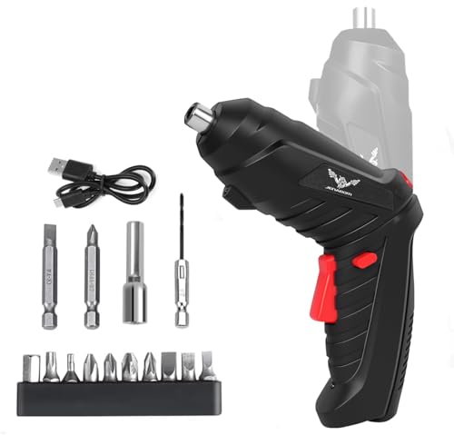 JENABOM 16 in 1 Electric Screwdriver Cordless Rechargeable Small Power Drill Set 3.6V Li-ion 3.5Nm...
