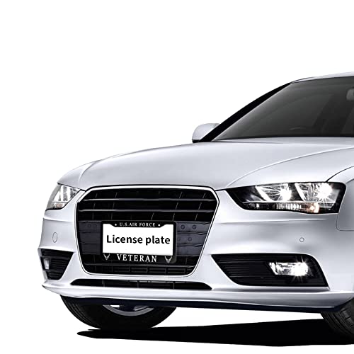 U.s. Air Force Veteran License Plate Frame 2Pcs America U.s. Air Force Veteran License Plate Cover Front Plates Frames Car Tag Frame For Women Men Us Vehicles Standard License Plate Frames #TOP6