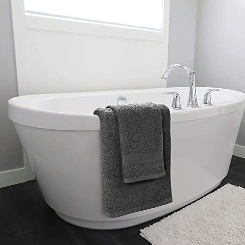 Drap de bain qualité hôtelière 100% coton de luxe couleur charbon - 3