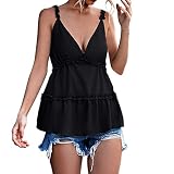 PTLLEND wickelbody kurzarm Damen T-Shirts Kurzarm Oversized Tshirt Rundhals Sonne Mond Druck Schmetterlingsdruck Vintage Lose Oberteile Teenager Mädchen Shirt Sommer T Shirt Damen Sommer Schulterfr