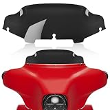 GAMAZING Motorcycle 6 inch Windshield Windscreen Windshield Fit For 1996-2013 Harley Davidson Touring Street Glide Electra Glide Tri Glide Flht Flhx Flhtk Flhtc Flhtcu, Black