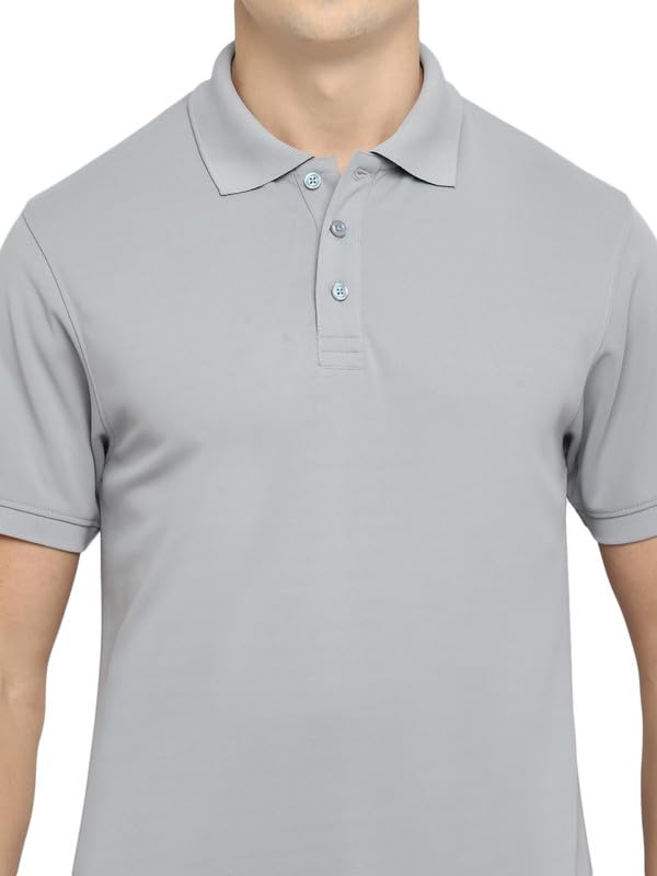 Image of Southern Alps Polo Collar T-Shirt with Moisture Wicking for Men