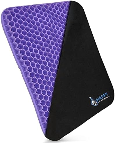 Purple Seat Cushion for Office Chair, Car, Desk, Wheelchair - Ultimate Purple Gel Seat Cushion for Butt - Desk Chair Cushion for Long Sitting - Seat Cushion for Tailbone Pain Relief and Sciatica