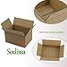Sodissa 7x5x4 Inches Shipping Boxes, Brown Corrugated Cardboard Boxes for Small Bussiness, 25 Pack