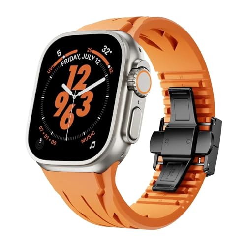 Bracelet montre à découper en caoutchouc fluoré CZKE anti-irritation