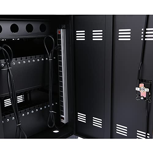 Laptop Cart 30-Device, Mobile Charging Cart, Laptop Storage For Ipads, Chromebooks, Tablets, Laptops - Laptop Chromebook Charging Station Cart #TOP6