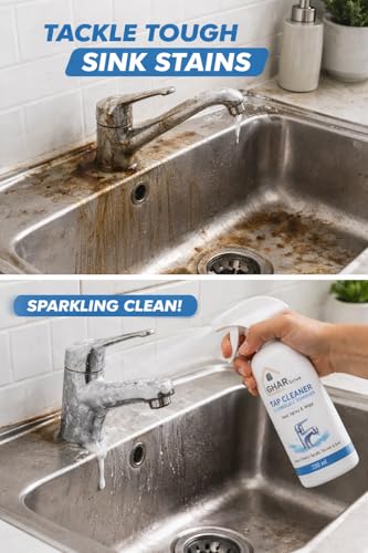 Image of Tap Cleaner & Limescale Remover | Instantly Removes, Hard Water stains | Cleans in 60 seconds | Suitable for Taps, Shower, Faucets, Descaler, Tiles, Mirrors | 250ml,Pack of 2