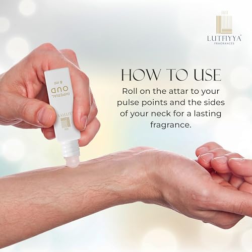 Image of Non-Alcoholic Attar Roll-On Perfume Oil (Pack of 2, 8ml Each) | Imperial & Royale Oud | Long-Lasting Amber Fragrance | Unisex Gift Set