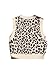 Floerns Girls Heart Print Sleeveless Sweater Vest V Neck Knitwear Tank Top Beige Cheetah 10Y
