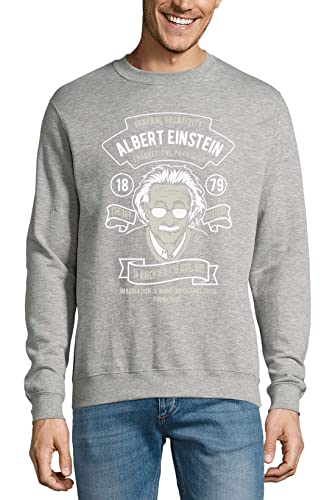 Albert Einstein General Relativity Imagination is More Important Than Knowledge Jersey Sudadera Jersey Jersey Gris, gris, L