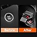 VARGTR Universal Engine Start/Stop Button Cover,Aluminum Alloy Car Power Control Trim,Push to Start Button Cover Key Protective Cover for Civic CRV XRV Challenger Charger CHR (Carbon Fiber)