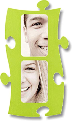 Preisvergleich Produktbild Puzzle Rahmen, 2 mal 10x15cm - apfelgrün