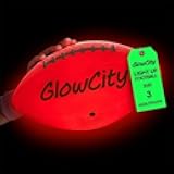 GlowCity Glow in The Dark Football - Size 3/6 Light Up Ball Gifts for Kids, Teens & Adults - Bright Football for Night Outdoor Games - Sports Birthday Gift Ideas for Boys Ages 6 7 8 9 10 11 12 13 14