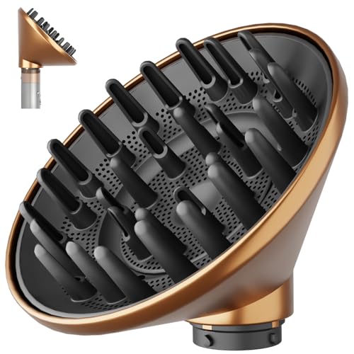 Fabmira 6-Inch Diffuser Attachment for Dyson Hair Dryers, Curl-Enhancing Large Diffuser Compatible with Dyson Supersonic Hair Dryer Attachment, Faster Drying Defines Curls for Waves Curls Coils Hair