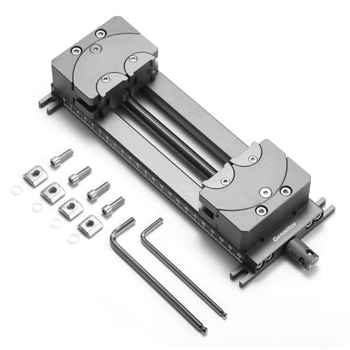 Genmitsu Fractal Vise with 100 Adjustable Jaw for Irregular Shape 120mm Clamping Range Dual Fixation Design for Genmitsu & Other CNC Router Machines