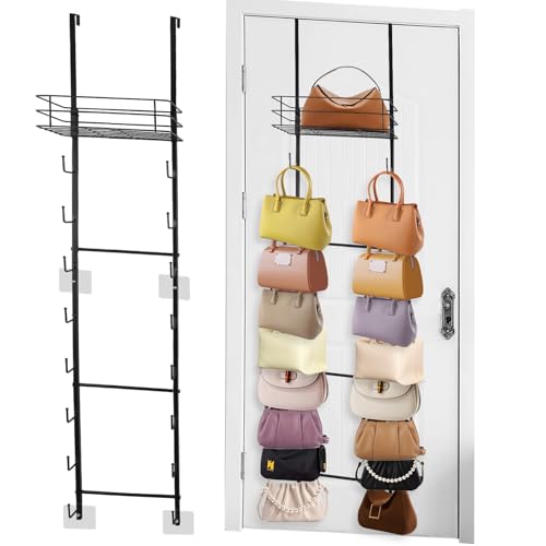 HAOPENGYOU Over The Door Purse Organizer, Hanging Purse Organizer, Wall-Mounted