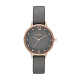 SKAGEN Damen Uhr - Rundes Edelstahlgehäuse (Durchmesser 30 mm) in roségold glänzend - wasserdicht bis 3 ATM