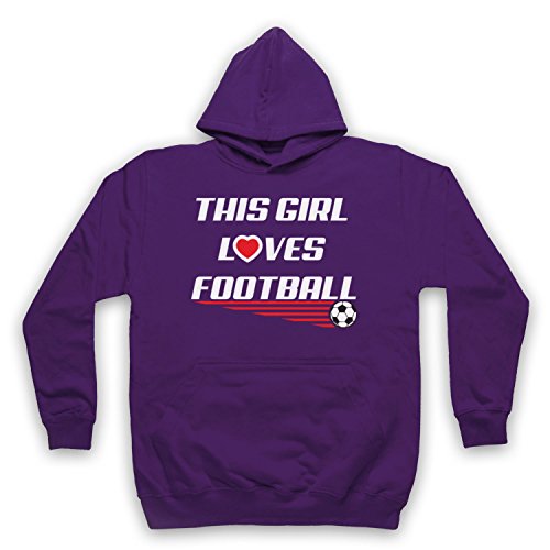 Sweat a capuche Football femme vêtement sport de supporter avec slogan