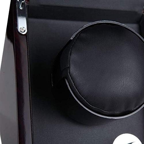 Mechanical Watch Shaker Automatic Single Winder Box PU Leather Pillows Quiet Motor Viewing Windows Piano Paint