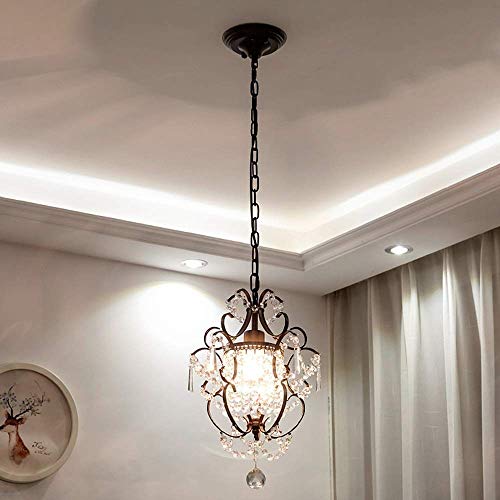 Lustre plafonnier en métal café foncé durable pour couloir et salon