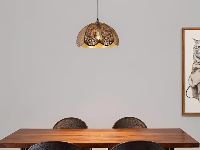 Image of Lyse Decor Hanging Lamps for Living Room, Pendant Lights for Drawing Room Center, Dining Table Light and Bedroom Lights (with Bulb)