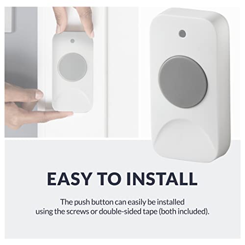 Newhouse Hardware Wcm-Pb White Doorbell Push Button - Wireless Compatible | Classroom, Office And Home Door Chime Push Button | Wireless Doorbell Chime Button For Newhouse Models Wcmb And Wcmp Only #TOP5
