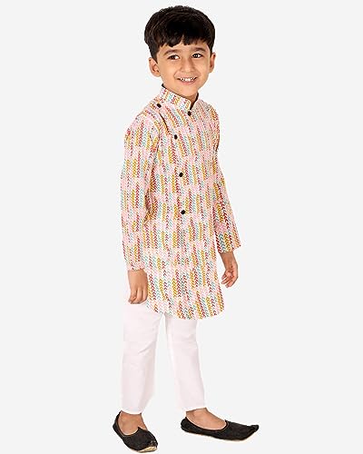 Image of Chandrakala Kids Kurta Bottom Set for Boys (KK118-P)