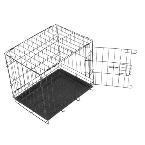 HIAKDOFT 折りたたみ式小型ペットケージ 軽量ポータブル キャリーケース 通
