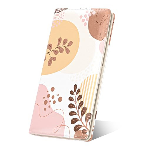 Image of Nipichsha Womens Wallet, RFID Slim Wallets for Women, Thin Ladies Credit Card Holder Purse, Cute Leather Bifold Clutch Billfold with 11 Card Slots & ID Window, Tropical Leaf