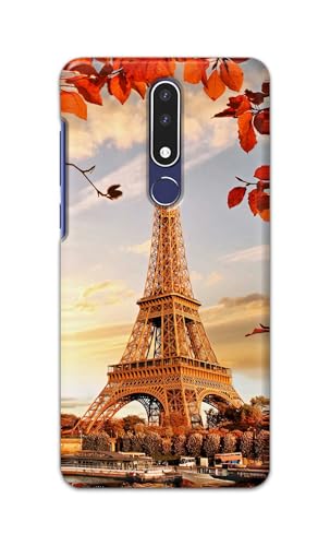 Image of Printed Hard Back Cover for Nokia 3.1+ Plus Back Cover (Eiffel Tower -K1) -190724(DP)