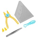Ensemble d'outils multifonctionnels : comprend une règle de mesure, une pince, un lève-briques, un extracteur de briques et un outil de démontage pour répondre à vos besoins de retrait de briques, une pince à briques et un séparateur de briques de construction
