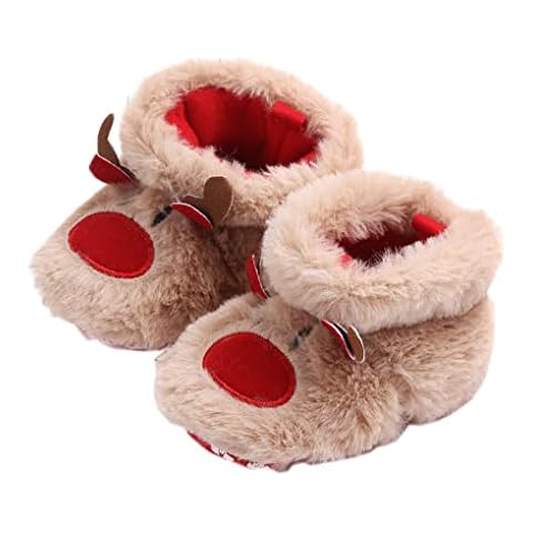 YJZQ Winter Reindeer Baby Booties Cover