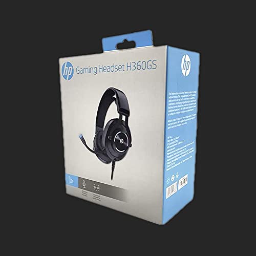 Headset Gamer HP H360GS, Drivers 50MM, preto USB 7.1 surround, RGB