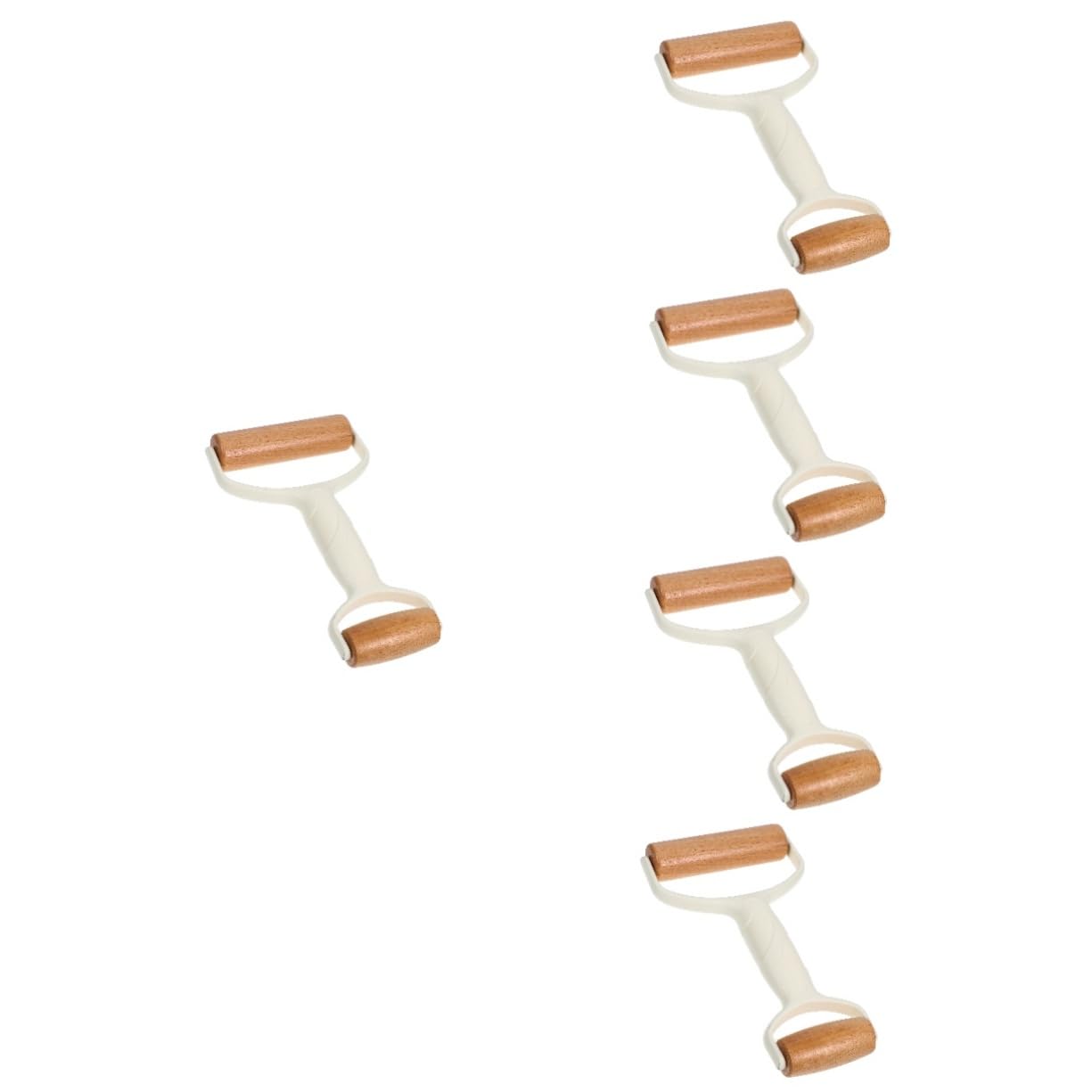 IMIKEYA 5piezas Rodillo De De Doble Para Hornear Utensilio De Cocina Para Pizza y Pastelería Rodillo De Madera y De Limpiar