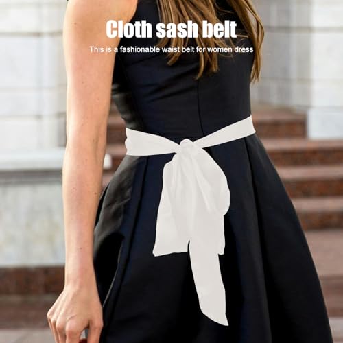 Satin Bathrobe Belt - 4pcs Women Chiffon Sash Belt Dress Sash Satin Robe Waist Replacement for Women Men 76 x 1.5Inches2