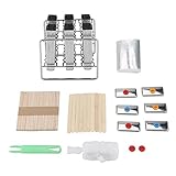 OVAQUIXI Eisformen Edelstahl mit 6 Fächern, DIY Eis am Stiel Maker, Doppelschlitz mit flachem Kopf