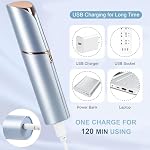 Facial Hair Removal for Women, Electric Painless Facial Hair Remover for Face, Lip, Chin with USB Rechargeable - Image 3