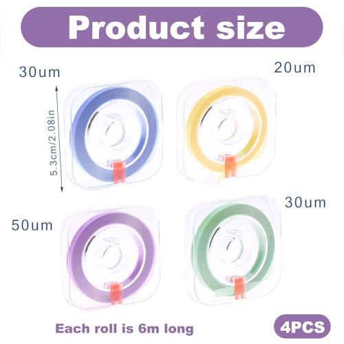 4 Bände Zahn Schleifpapier Zahnzwischenräume,Zahnpolierstreifen für Zahnzwischenräume(4mm x 6m),Dental Polierstreifen Tragbare Zahnschleifpapier zum Polieren von Zähne,Zahnpolierstreifen
